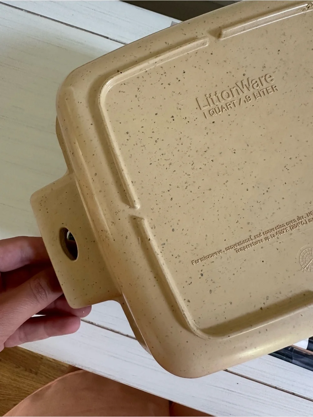 Vintage LittonWare microwave-safe square & round casserole dishes